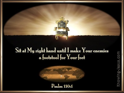 Psalm 110:1 Sit At My Right Hand (brown)